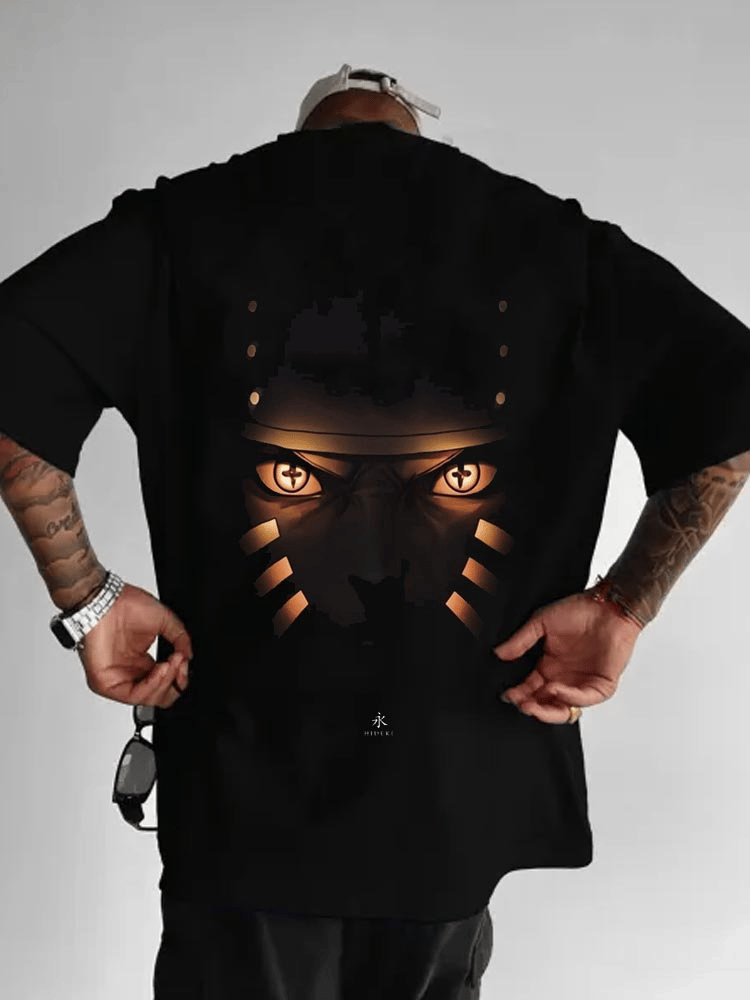 Men's skull short-sleeved T-shirt