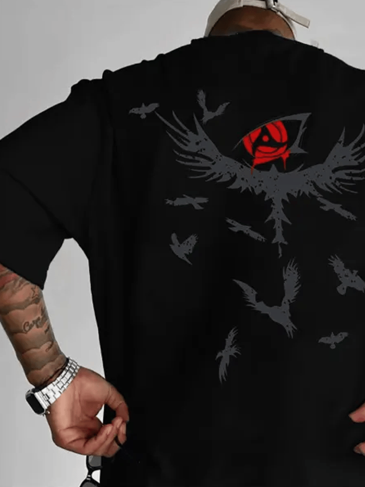 Men's skull short-sleeved T-shirt