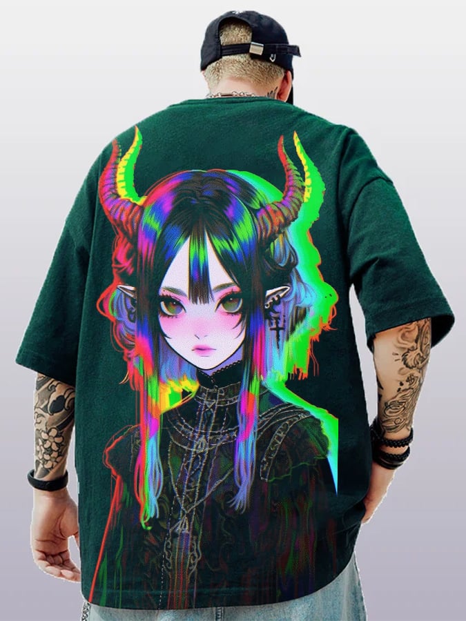 Men's Fashion Print Casual Short Sleeve T-Shirt