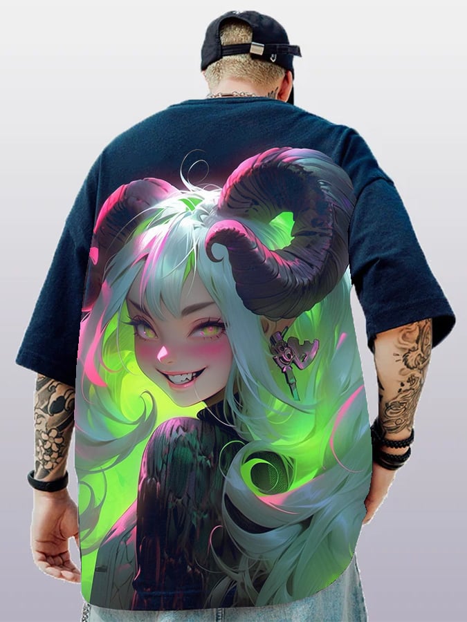 Men's Fashion   Print Casual Short Sleeve T-Shirt