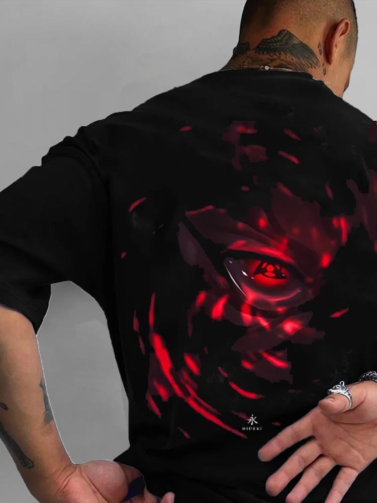 Men's   skull short-sleeved T-shirt