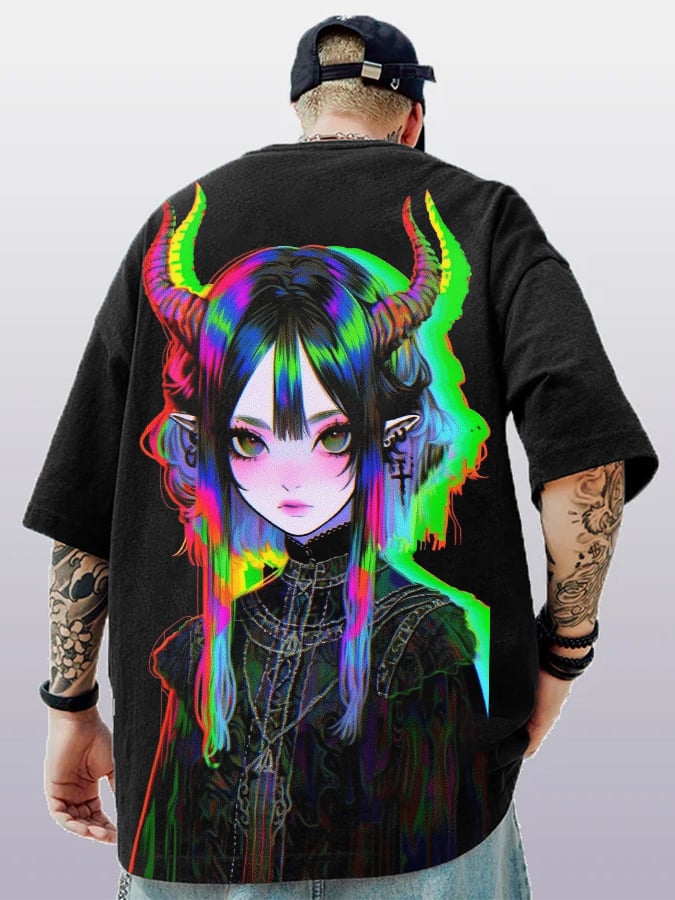 Men's Fashion   Print Casual Short Sleeve T-Shirt