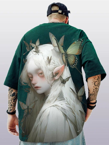 Men's Fashion   Print Casual Short Sleeve T-Shirt