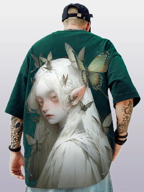 Men's Fashion   Print Casual Short Sleeve T-Shirt
