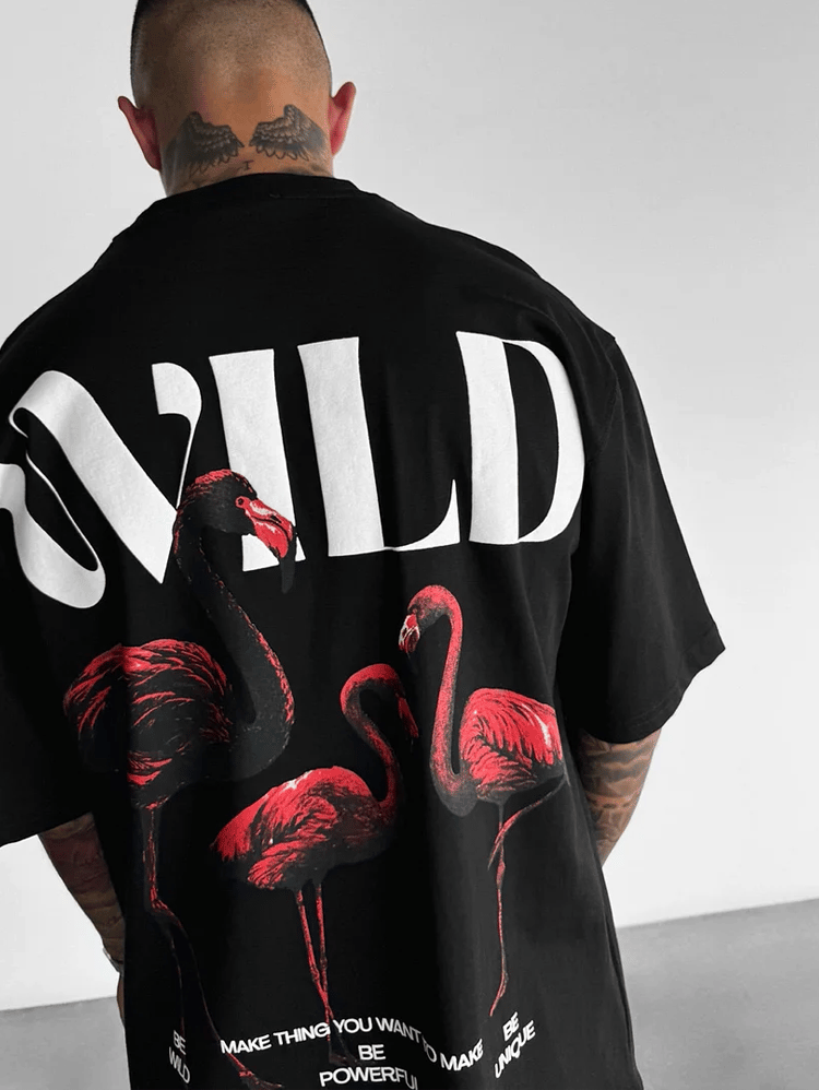 Men's   skull short-sleeved T-shirt