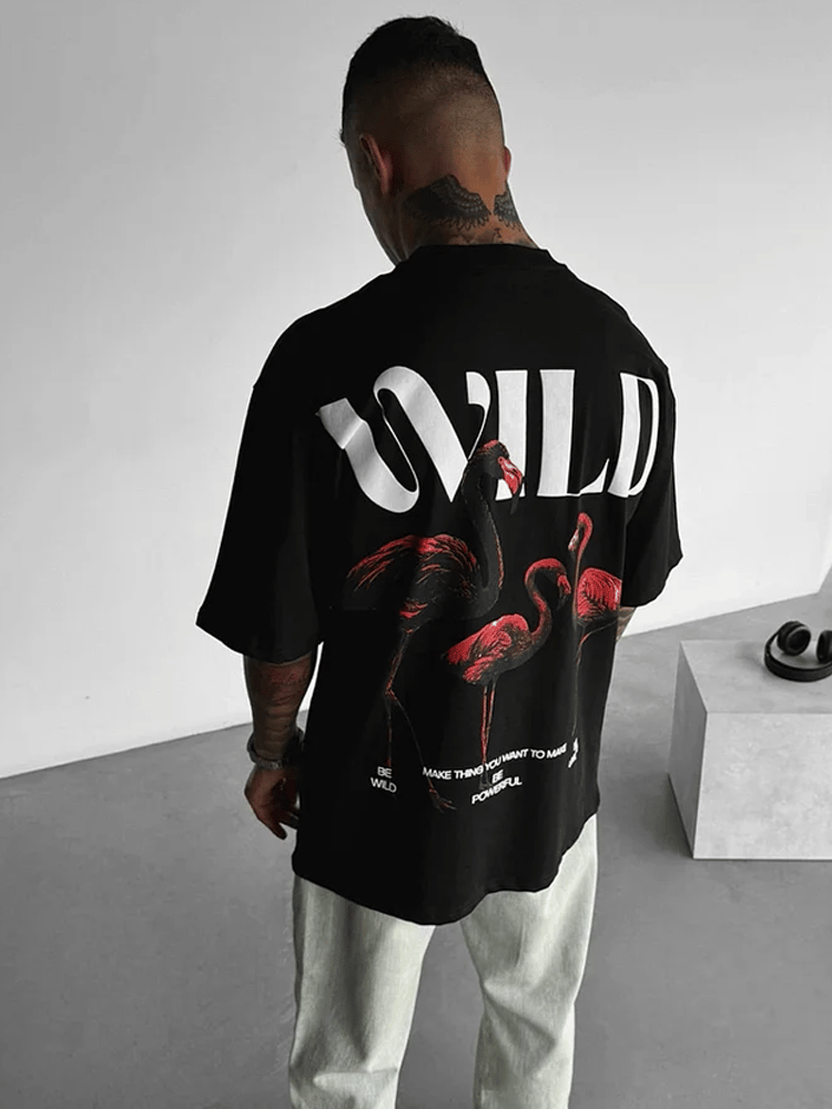Men's   skull short-sleeved T-shirt