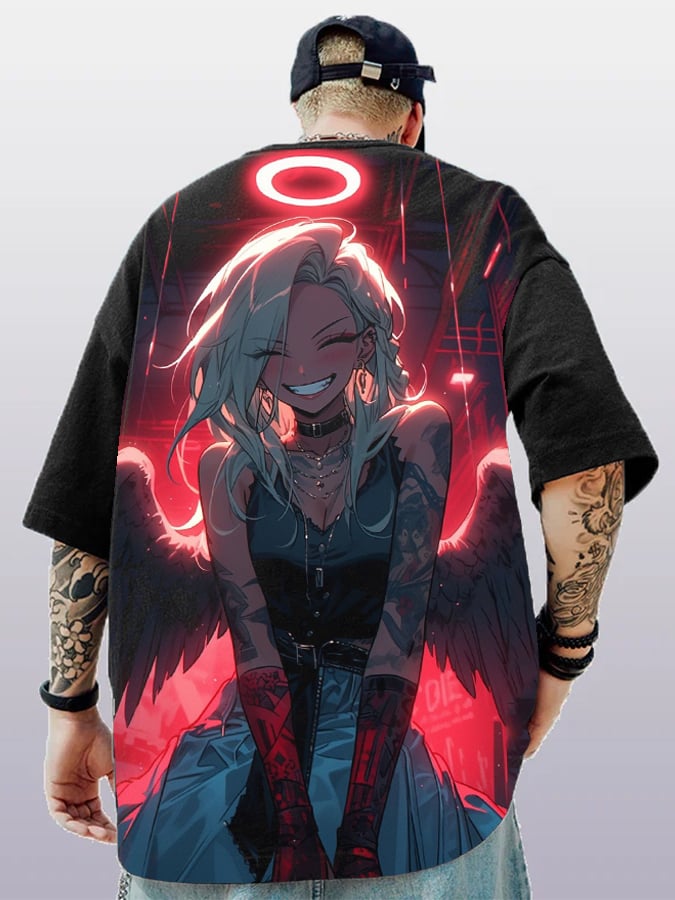 Men's Fashion   Print Casual Short Sleeve T-Shirt