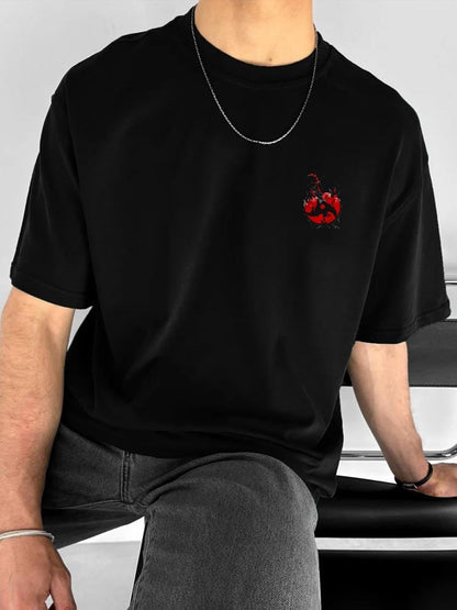 Men's   skull short-sleeved T-shirt