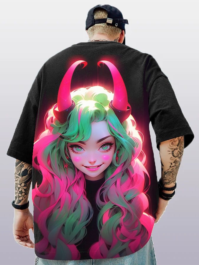 Men's Fashion   Print Casual Short Sleeve T-Shirt
