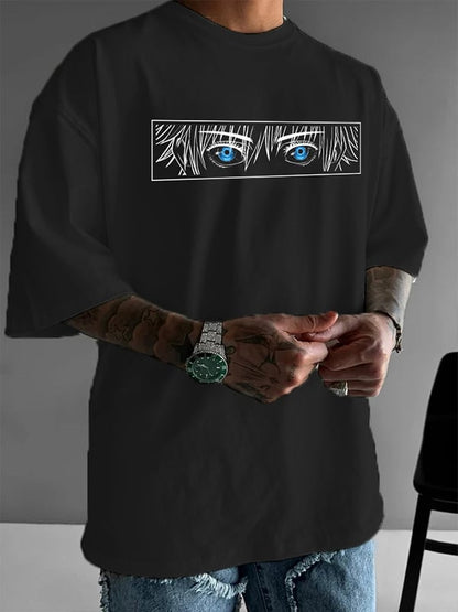 Men's Blue Eyes Man   Short Sleeve T-Shirt