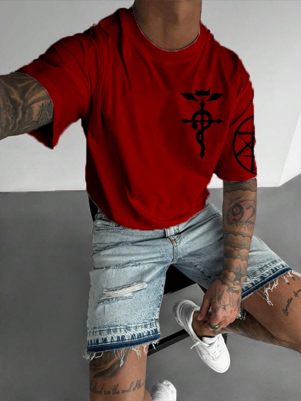 Men's   Crew Neck Short Sleeve T-Shirt