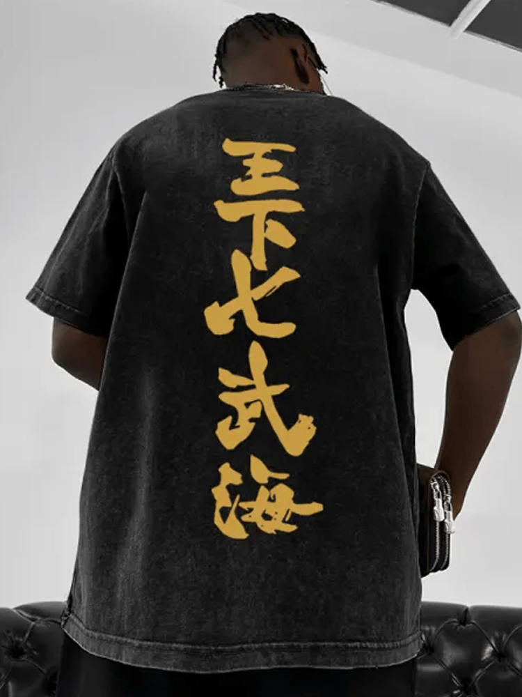 Men's   skull short-sleeved T-shirt