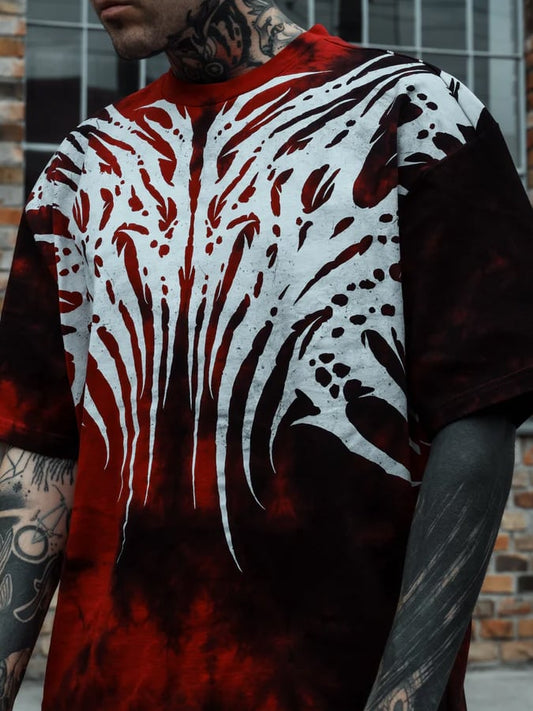 Men's fashion brand printed short-sleeved T-shirt