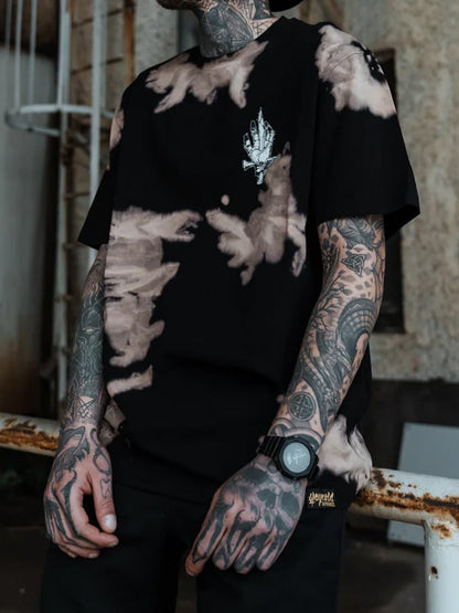 Men's fashion brand printed short-sleeved T-shirt