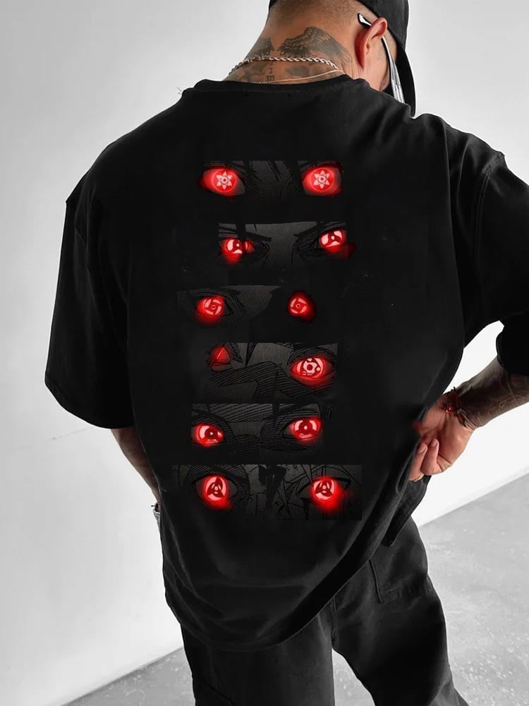Men's   skull short-sleeved T-shirt
